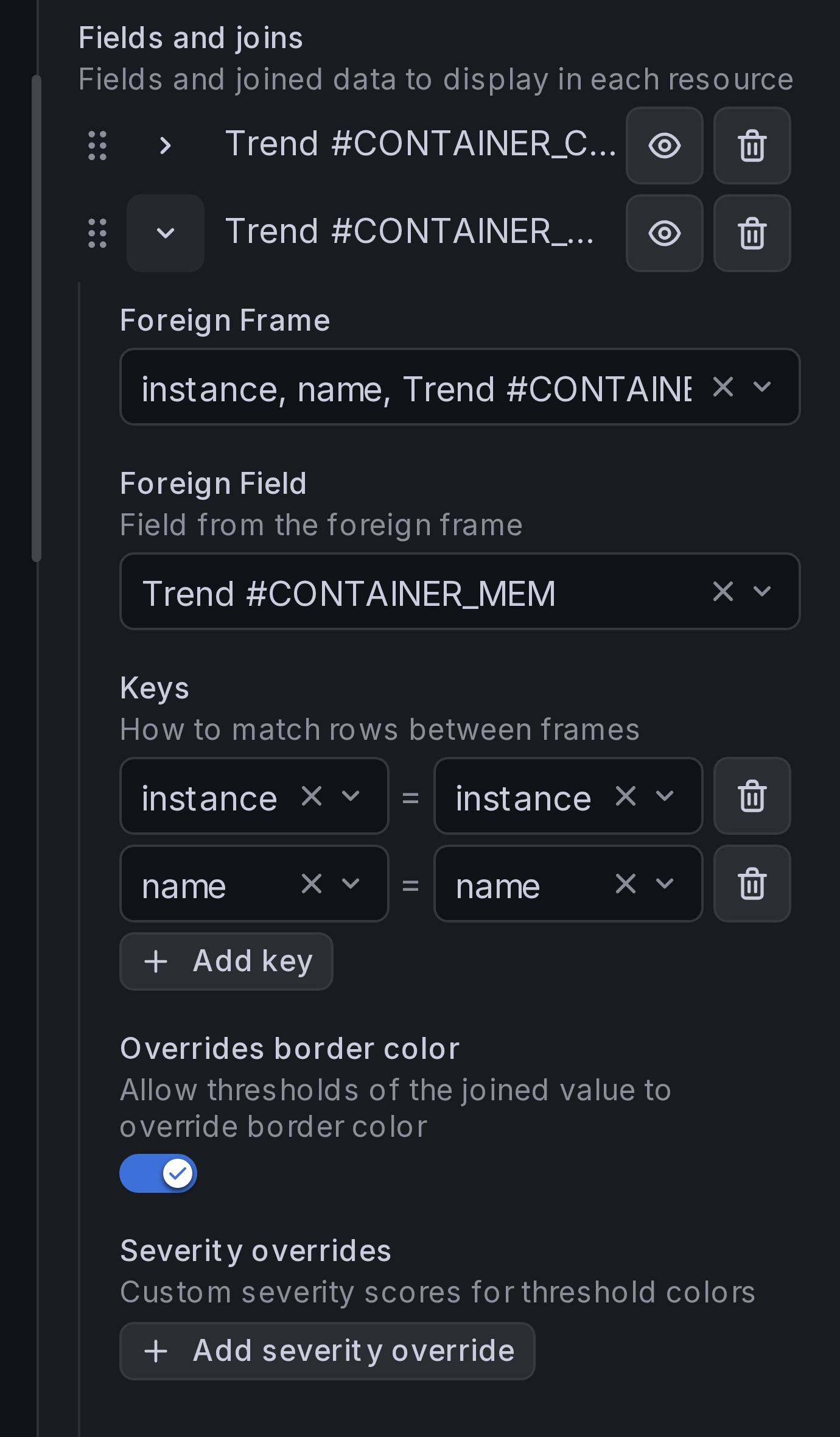 Overrides border color toggle